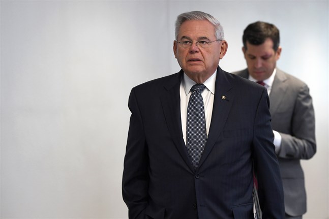 Den demokratiske senatorn Robert Menendez. Arkivbild.