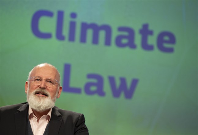 EU:s klimatgeneral Frans Timmermans ska presentera kommissionens nya energiplaner under onsdagen. Arkivfoto.