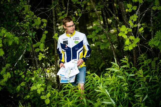 Filip Brunell hör till dem som startar i herrklassen i Kronoby på lördag.