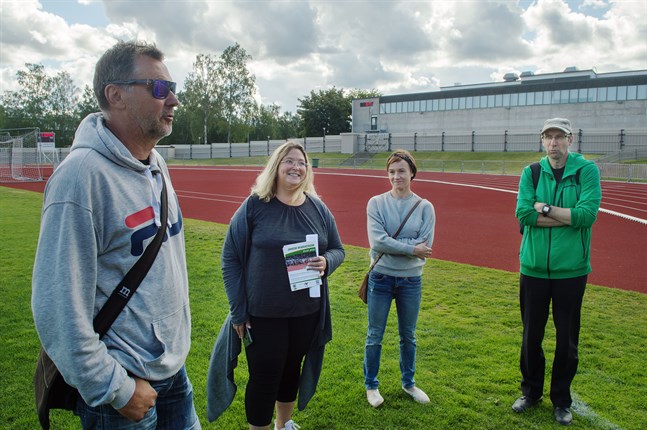 Kaj Nyman, Sara Åhman, Malena Flink och Hans Byggmästar ser efter all den osäkerhet som präglat idrottssäsongen 2020 fram emot att få arrangera Jakob Marathon den 23 juli.
