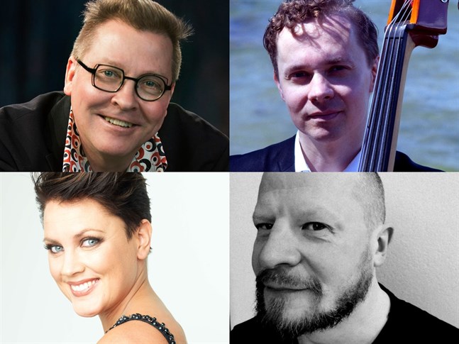 Seppo Kantonen på piano, Ville Herrala på bas, Mari Palo är sopran, Joonas Riippa på trummor och Lasse Hjelt, recitatör.