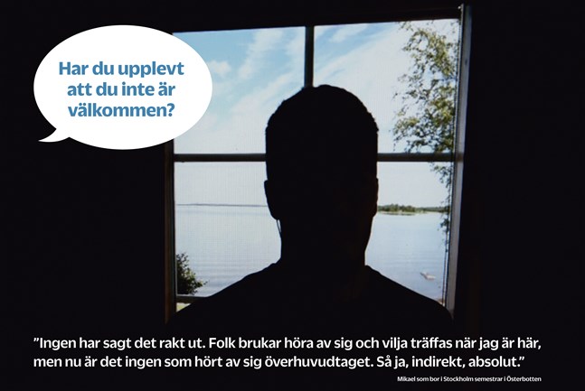 "Mikael" som bor i Stockholm semestrar i Österbotten.