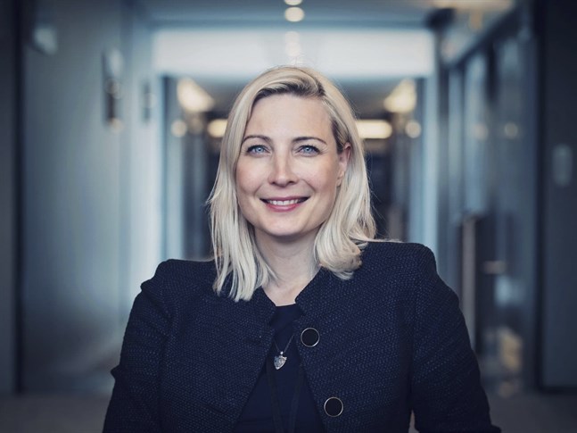 Sannfinlädarnas Europaparlamentariker Laura Huhtasaari.