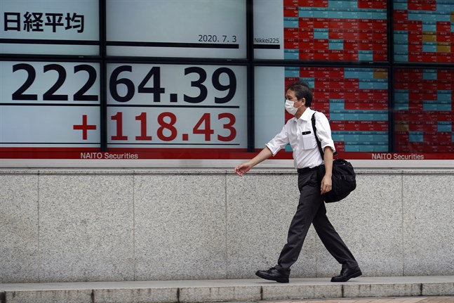 Topixindexet i Tokyo har stigit 2 procent under morgonen. Arkivbild.
