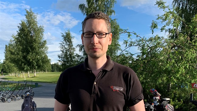 Daniel Antfolk var etta i Kristinestadsmästerskapen i golf.