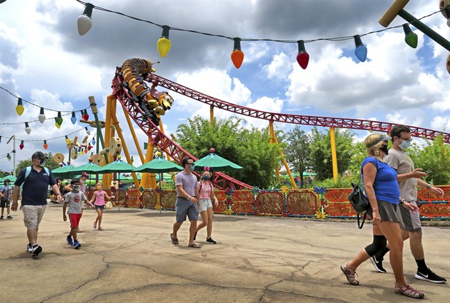 Antalet nya fall i Florida ökar kraftigt. Trots det har exempelvis Walt Disney World öppnats i veckan.