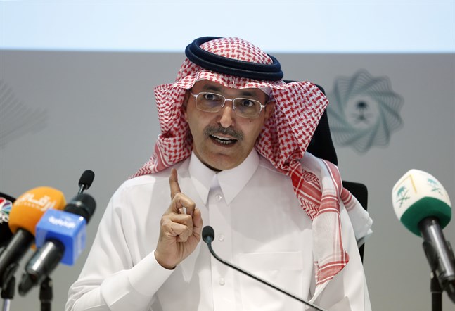 Den saudiska finansministern Mohammed al-Jadaan är en av huvudarrangörerna bakom det virtuella G20-mötet. Arkivbild.