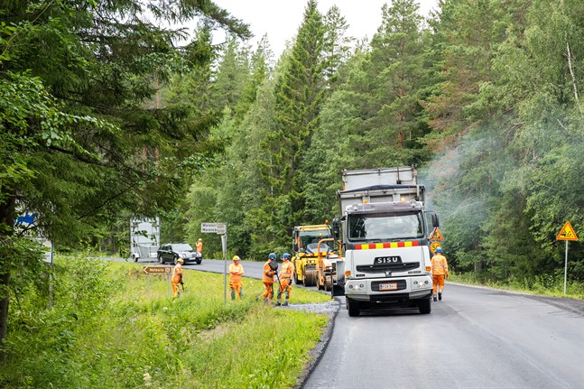 Arbetet med Solfvägen har pågått i cirka en vecka.