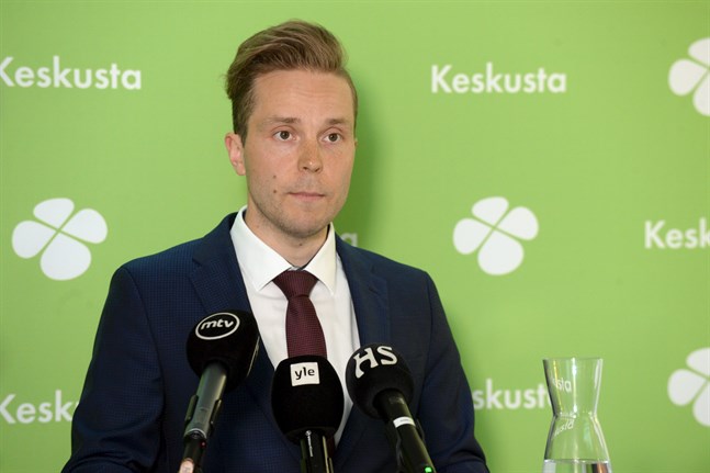 Petri Honkonen, 33, vill bli ny ordförande för Centern.