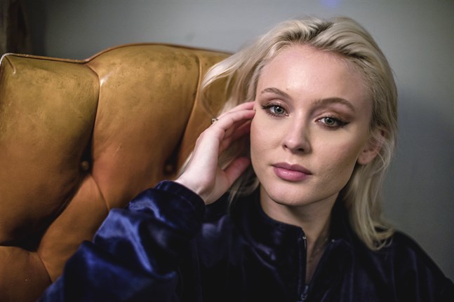 Zara Larrson meddelade i TV4:s Nyhetsmorgon att hon avbryter samarbetet med Huawei. Arkivbild.
