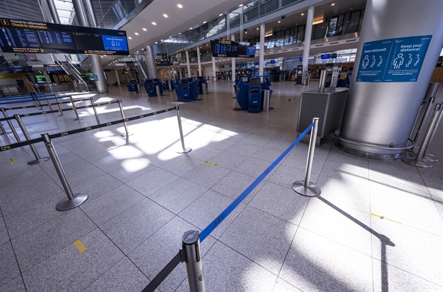 En öde terminal på Kastrup. Arkivbild.