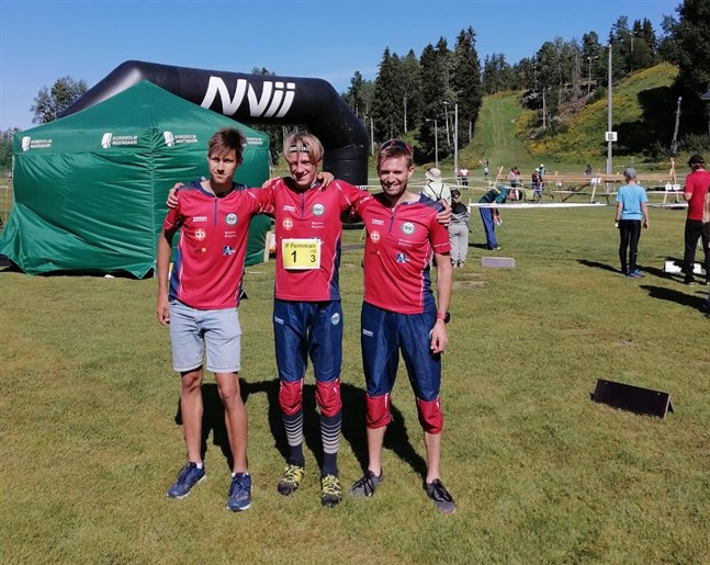 Valter Joensuu, Kim Fagerudd och Emil Jansson bildade Brahes guldlag.