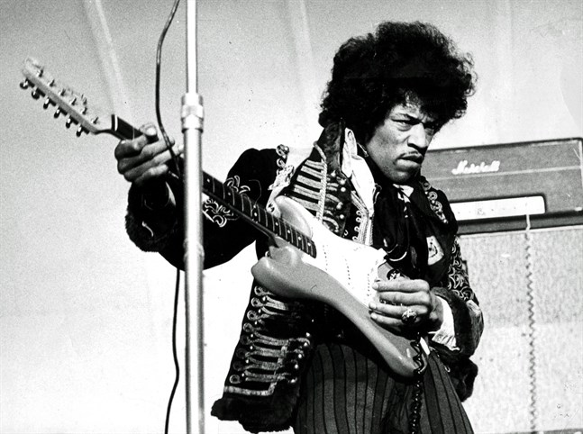 Jimi Hendrix på Gröna Lund 1967. Arkivbild.