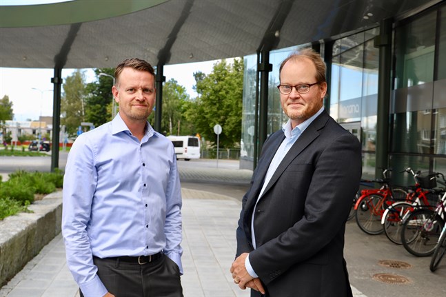 Petri Sandkvist och Johan Malm utvecklar området i Klemetsö tillsammans.