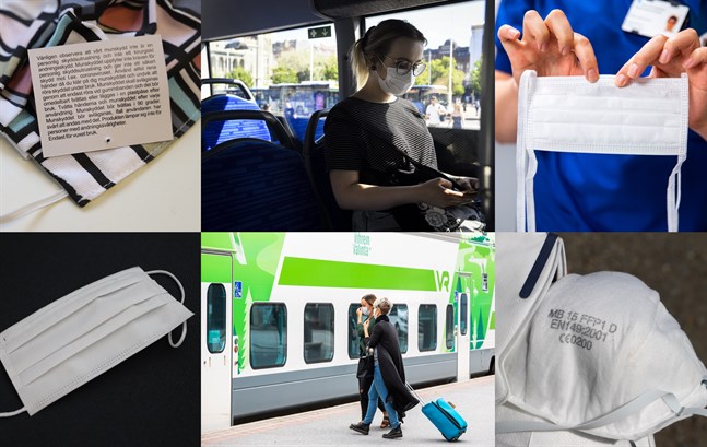Munskydd och andningsskydd rekommenderas i kollektivtrafiken, men vilka modeller finns och hur fungerar de?