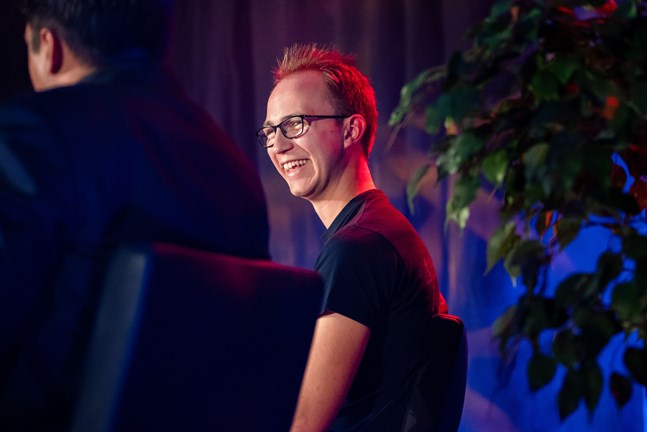 Programmeraren Lucas Käldström har mycket att glädjas åt.