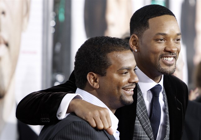 Will Smith (till höger) och Alfonso Ribeiro ska återförenas med sina kollegor från komediserien "The fresh prince of Bel-Air" i ett jubileumsprogram i höst. Arkivbild.