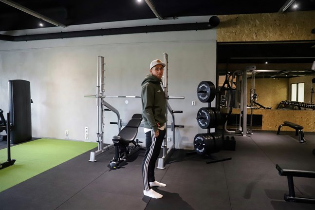 Verkstadsgymmet i Yttermalax är inte mycket större än det i Petalax till ytan. Nico Nordblad säger att det nya gymmet trots det är en mycket större investering.