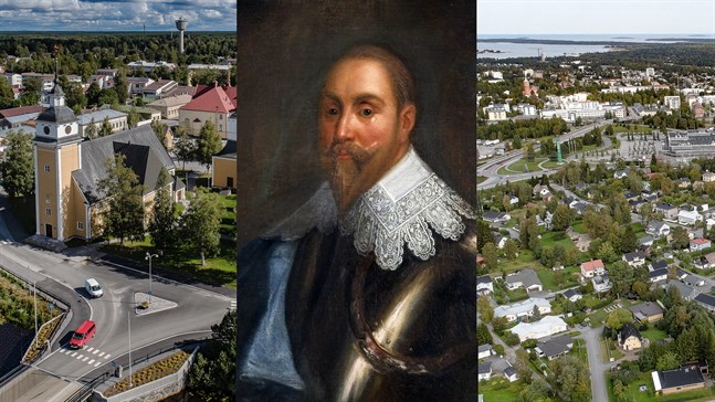 Nykarleby till vänster och Karleby (Gamlakarleby) till höger grundades båda samma dag av kung Gustav II Adolf. Men varför två städer så nära varandra? Och varför blev inte Pedersöre stad?