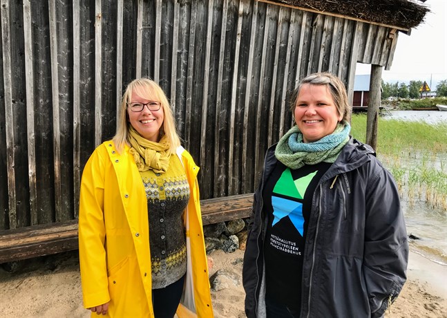 Liselott Nyström Forsén, projektledare för "Människan och landhöjningen" och Malin Henriksson, världsarvskoordinator och ordförande i Världsarvsföreningen ser fram emot att få in kulturhistoria i världsnaturarvet. Man kommer också att försöka ta med orter utanför området som Unesco har klassat som världsarv, som utanför Molpe och Bergö, i projektet.