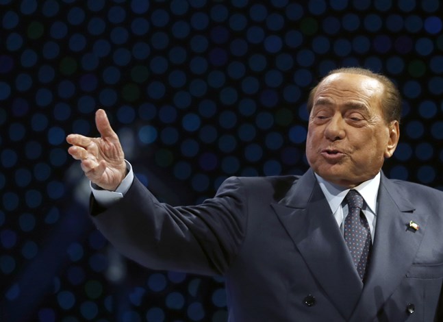Silvio Berlusconi. Bild från ett tal han höll i november förra året.