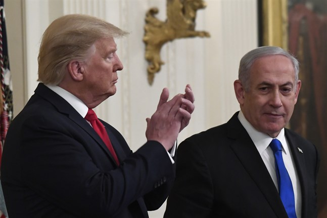 USA:s president Donald Trump och Israels premiärminister Benjamin Netanyahu. Arkivbild.