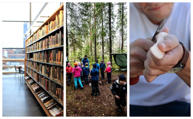 Läsa böcker, vistas utomhus och pyssla med hantverk är tre populära förslag på fritidsaktiviteter i höst.