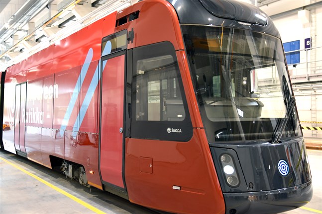 Så här ska Tammerfors nya spårvagnar se ut.