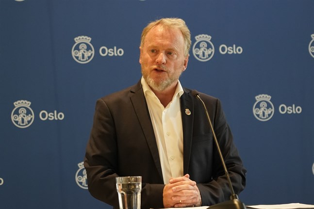 Kommunalrådet Raymond Johansen (AP) på måndagen.