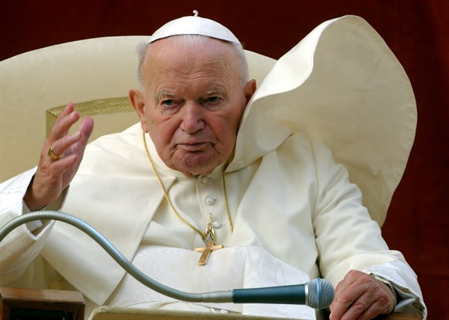 Påve Johannes Paulus II. Arkivbild.