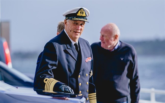 Kung Harald i Oslo på torsdagen.