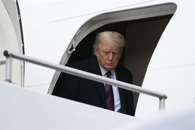 USA:s president Donald Trump på torsdagen.