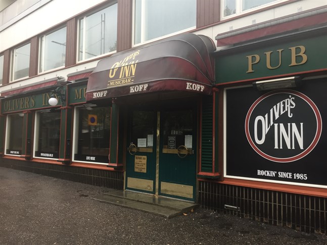 Oliver's Inn håller stängt åtminstone den här veckan med anledning av den ökande coronasmittan i Vasa.
