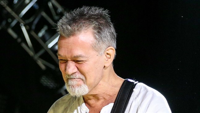Gitarristen Eddie Van Halen är död. Arkivbild.