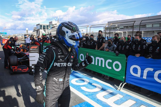 Valtteri Bottas tog hand om pole position på Nürburgring på lördagen.