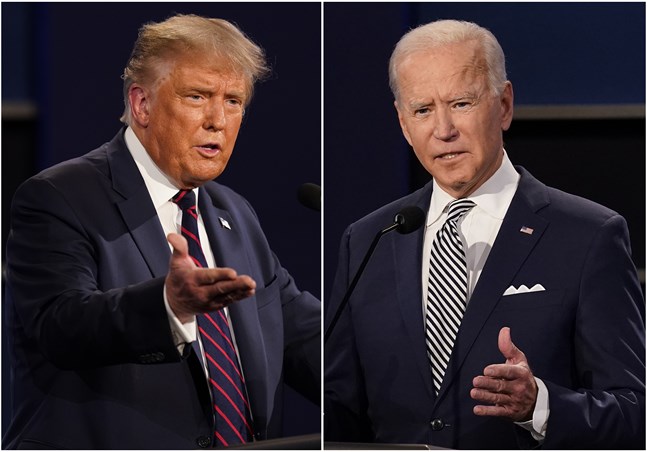 Presidentkandidaterna i debatten som hölls den 29 september.