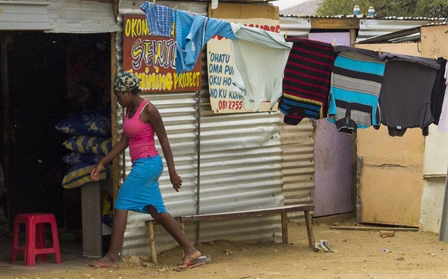 Förorten Katutura utanför Namibias huvudstad Windhoek, en av många ställen i landet som plågas av våldsbrott riktade mot kvinnor.