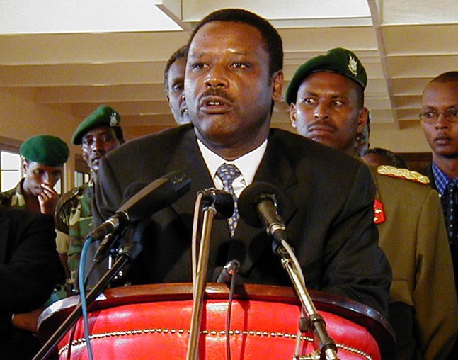 Burundis före detta president Pierre Buyoya döms till livstids fängelse i sin frånvaro. Arkivbild.
