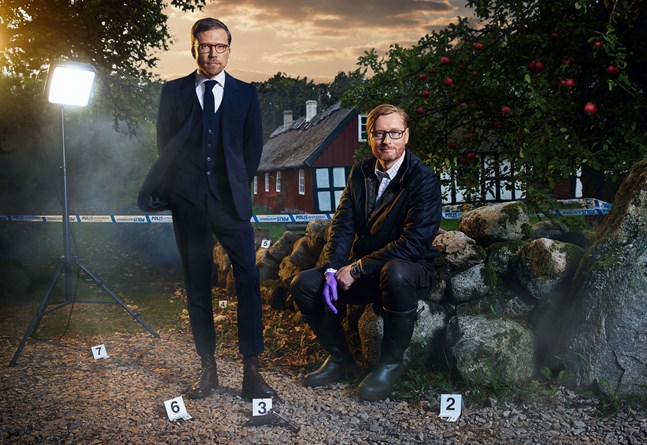 Anders de la Motte och Måns Nilsson jobbar med en ny pusseldeckarserie, "Morden på Österlen".