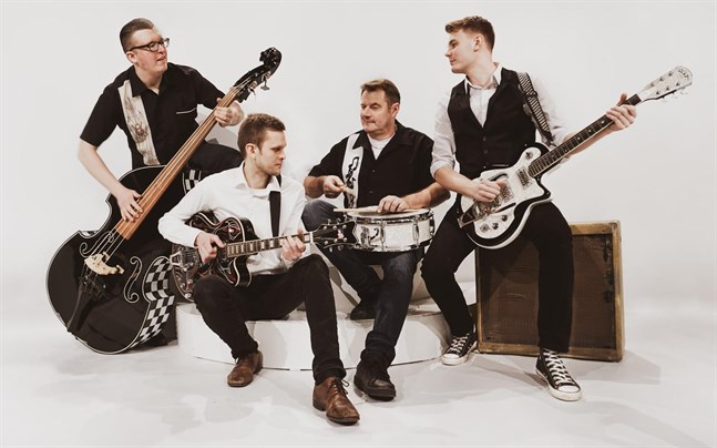 Danny T & The Sirens är (från vänster) Daniel Karlsson, Tobias Hanner, Kenneth Sirén och Jonas Sirén.