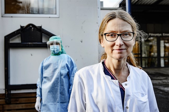 Smittskyddsläkare Johanna Gripenberg vid Malmska i Jakobstad.