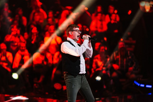 Sami Kortell från Karleby tävlade i det första avsnittet av "All together now Suomi".