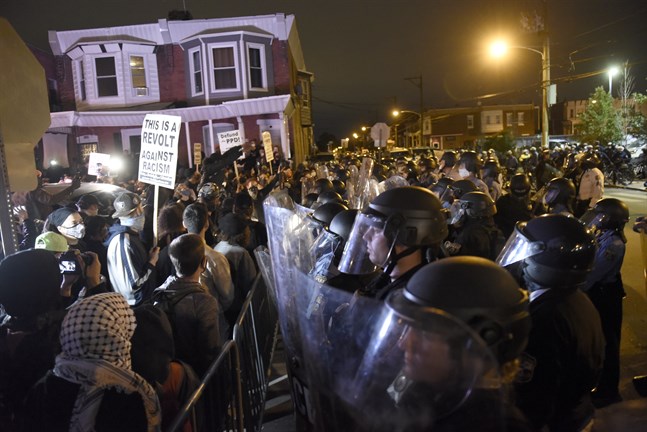 Protester i Philadelphia.