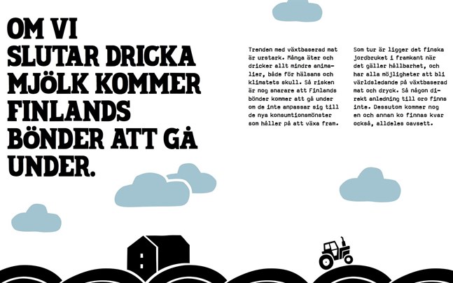 Ett kapitel i Oatlys reklambok "Mjölkmyter – stämmer allt du fått lära dig om mjölk?".