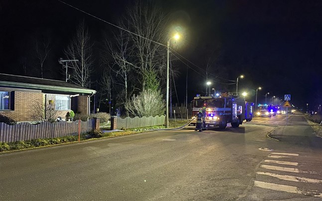 Räddningsverket ryckte ut till en brand på Baggholmsvägen.