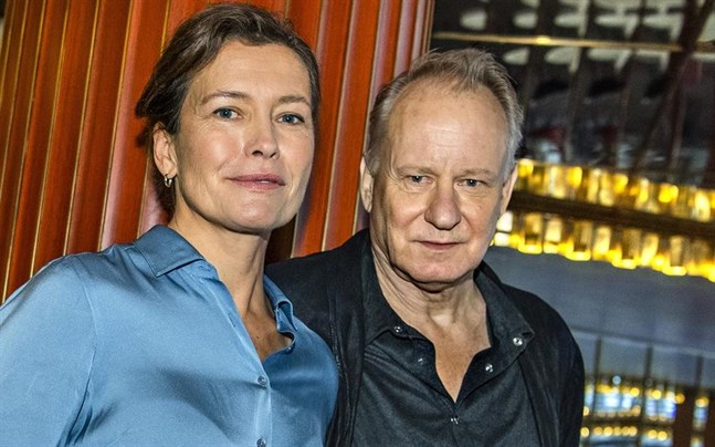 Skådespelaren Stellan Skarsgård och regissören och manusförfattaren Maria Sødahl är aktuella med filmen ”Leva på hoppet”.