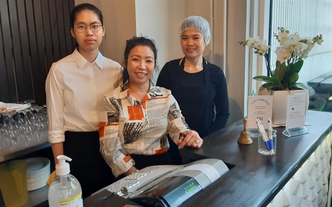 Ngoc Pham (till vänster), Nguyen Thi Ri och Nguyen Thi Thu ingår i familjeföretaget bakom nya Saigon Kitchen.