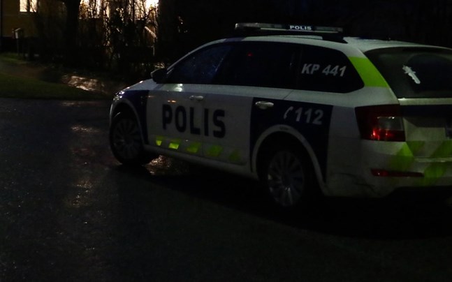 Polispådrag i Nykarleby. Arkivfoto.