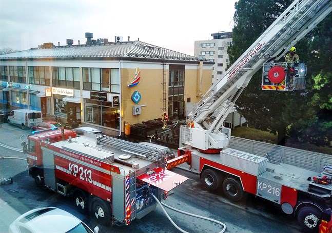 Branden vid Saigon Kitchen på Storgatan i Jakobstad började i köket i en frityrkastrull.