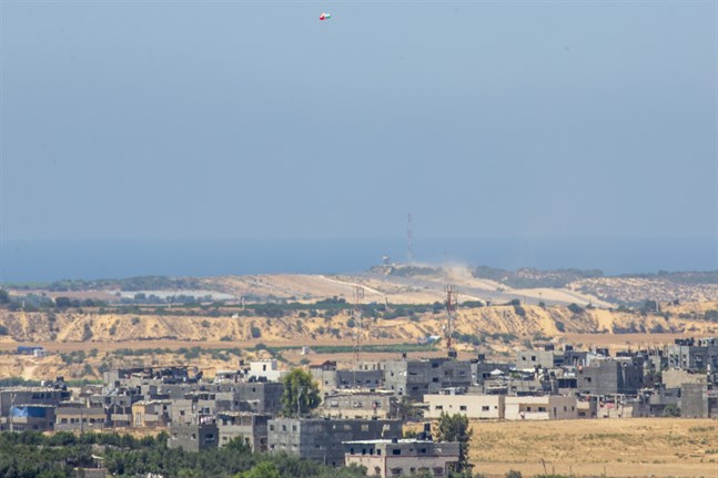 Israel har genomfört en flygattack mot mål i Gaza. Arkivbild.